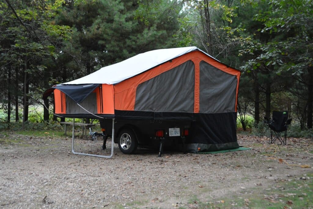 orange black classic aspen camper