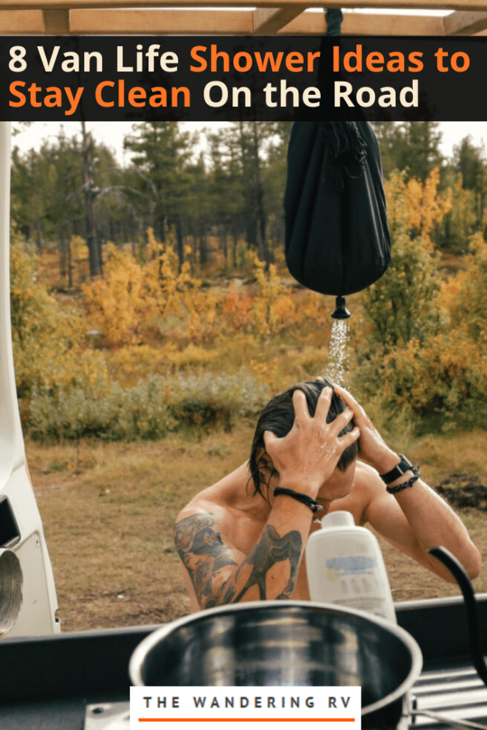 8 van life shower ideas to stay clean on the road