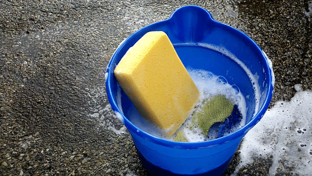 Bucket and soap