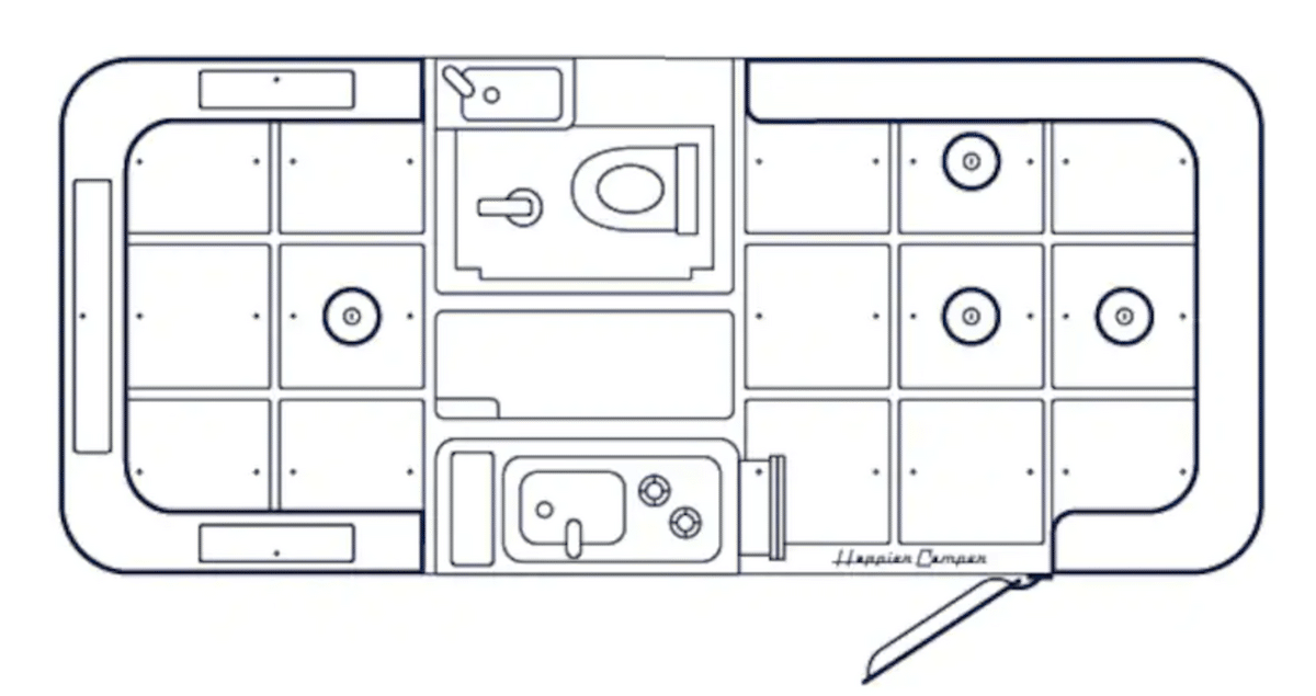 Traveler by happier camper interior