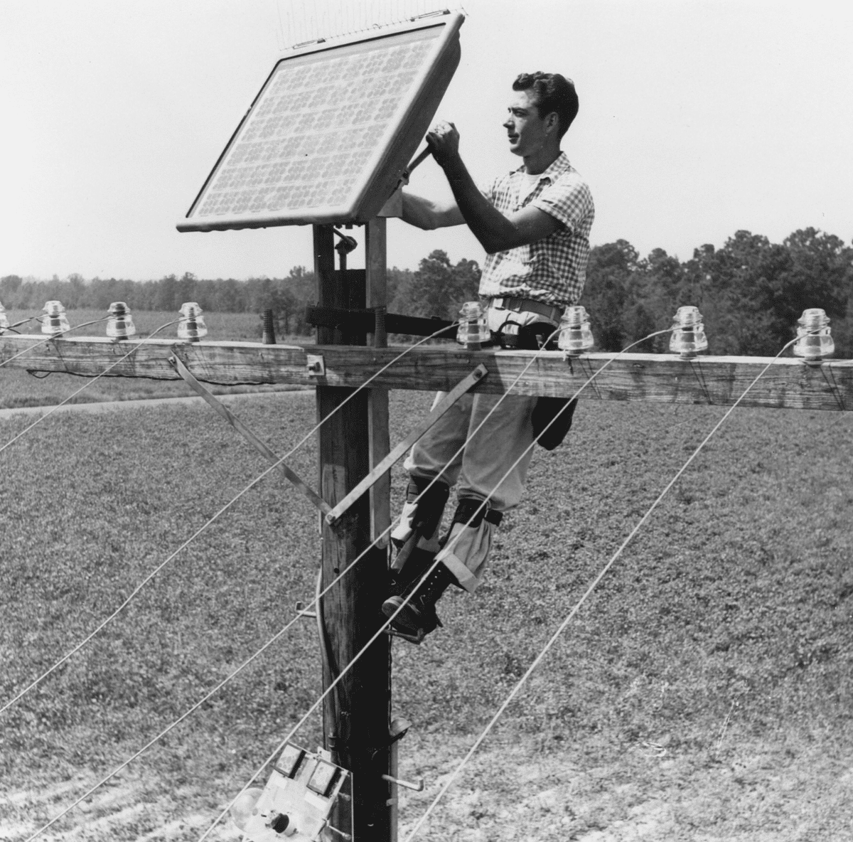 Solar panels back in the day