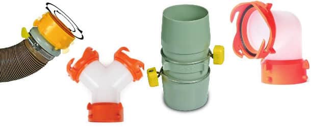 Sewer hose fitting types