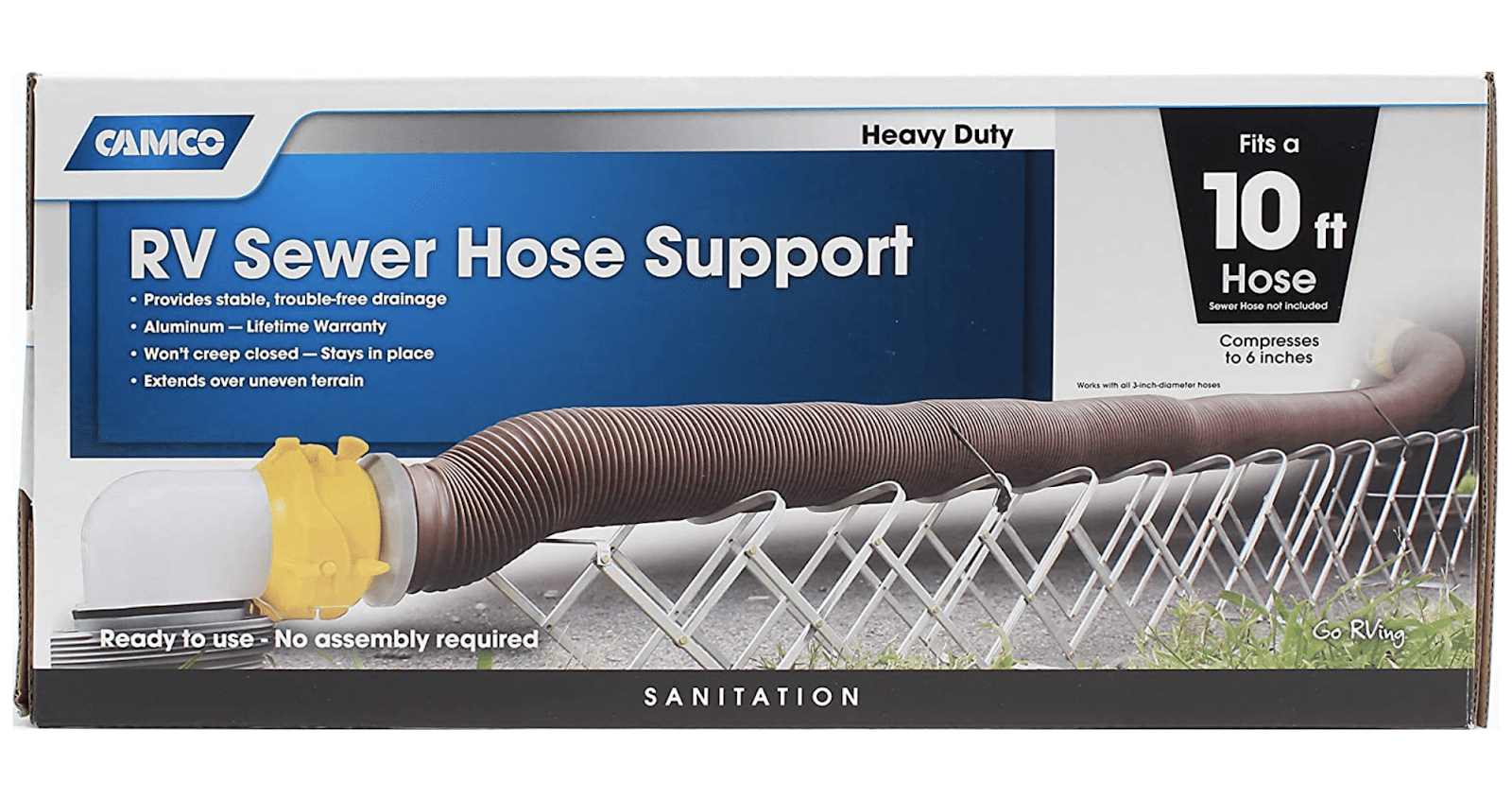 Camco aluminum sewer hose support