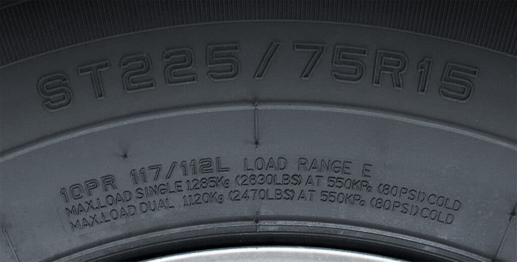 Trailer Tires Sidewall