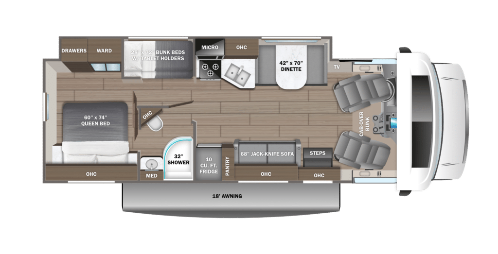 Jayco Redhawk floorplan