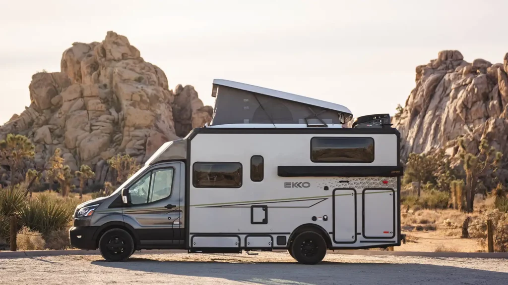 winnebago ekko with optional pop top tent